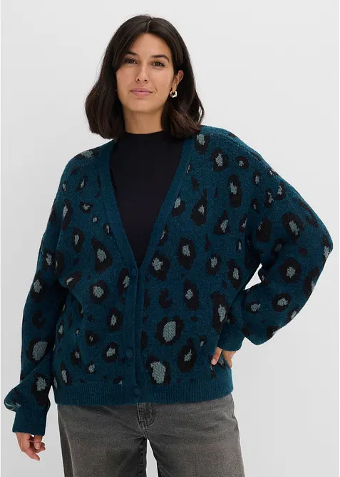 Strickjacke mit Jacquardmuster, bonprix