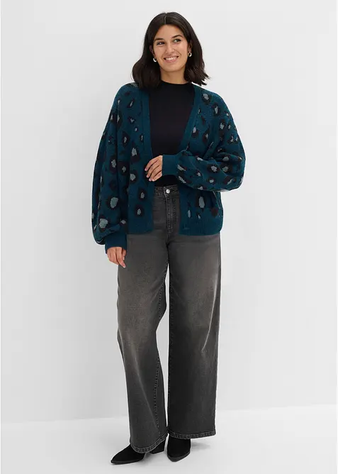 Strickjacke mit Jacquardmuster, bonprix