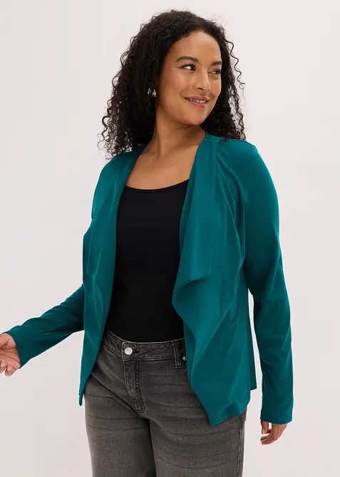 Blazer en jersey fin, viscose majoritaire, bonprix