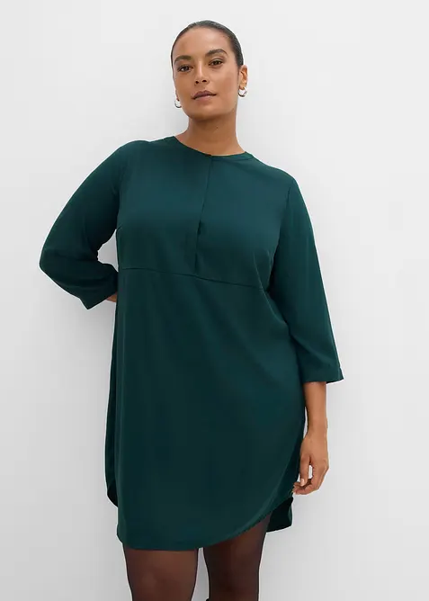 Blusenkleid mit kurzer Knopfleiste, bonprix