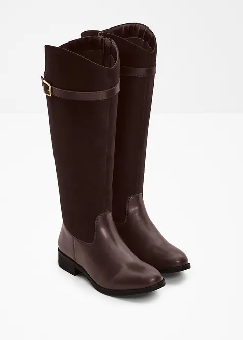 Bottes tige large avec boucle, bonprix