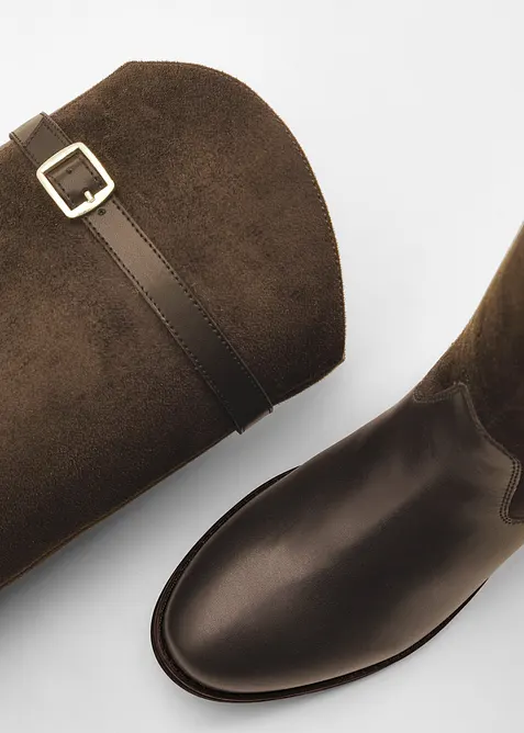 Bottes tige large avec boucle, bonprix