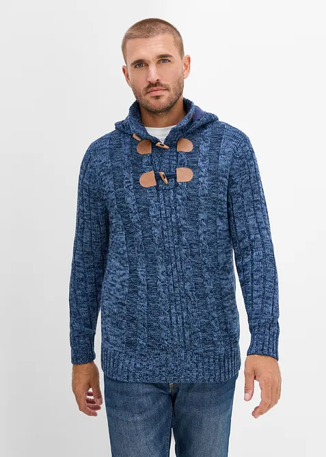 Grobstrick-Kapuzenpullover in Regular Fit, bonprix