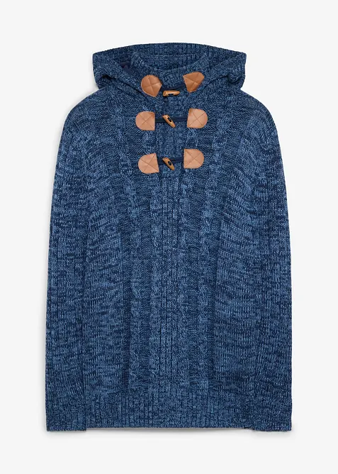 Grobstrick-Kapuzenpullover in Regular Fit, bonprix