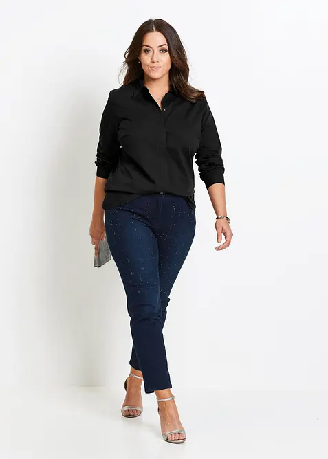 Long-Stretch-Bluse, bonprix