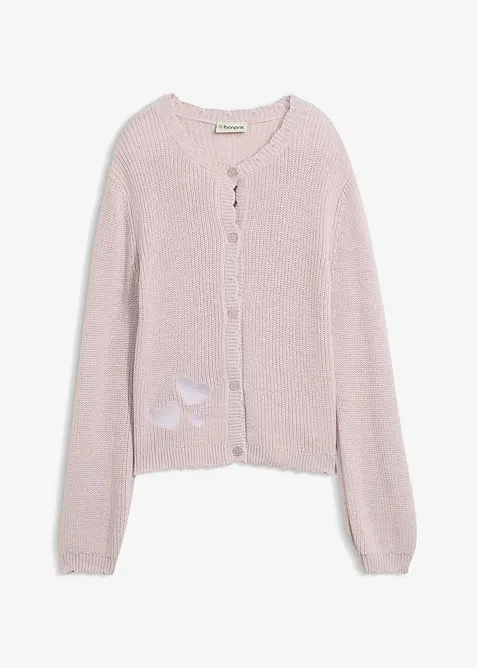 Gilet en grosse maille de coton m&eacute;lang&eacute;, bonprix