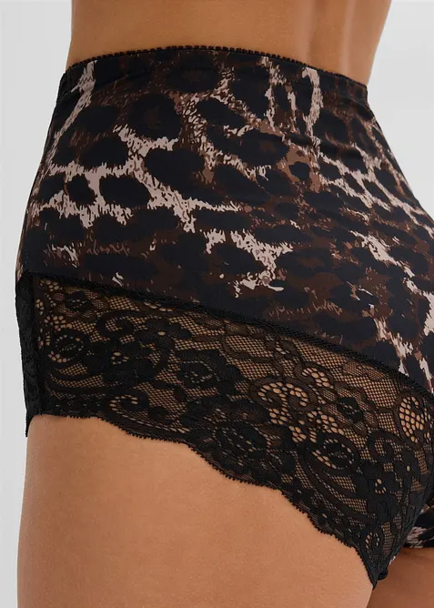 Culotte sculptante avec dentelle, maintien mod&eacute;r&eacute;, bonprix
