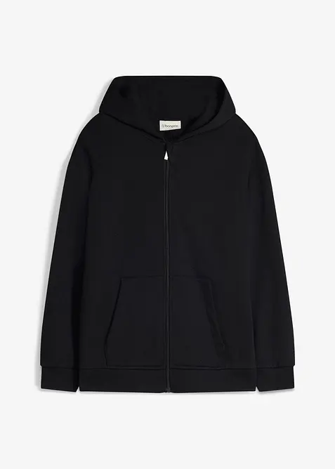 Kapuzen-Sweatjacke aus weichem Baumwoll-Mix, bonprix