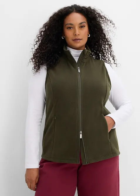 Gilet sans manches en polaire avec poches, bonprix