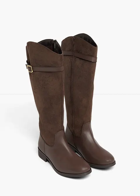 Bottes tige large avec boucle, bonprix