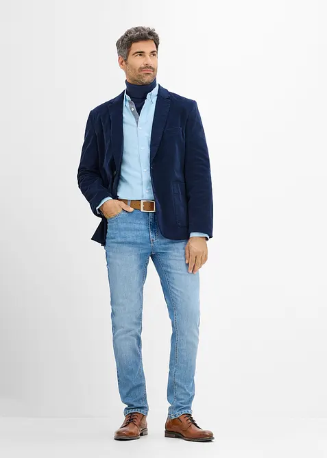 Veste de costume en velours c&ocirc;tel&eacute; extensible, Regular Fit, bonprix