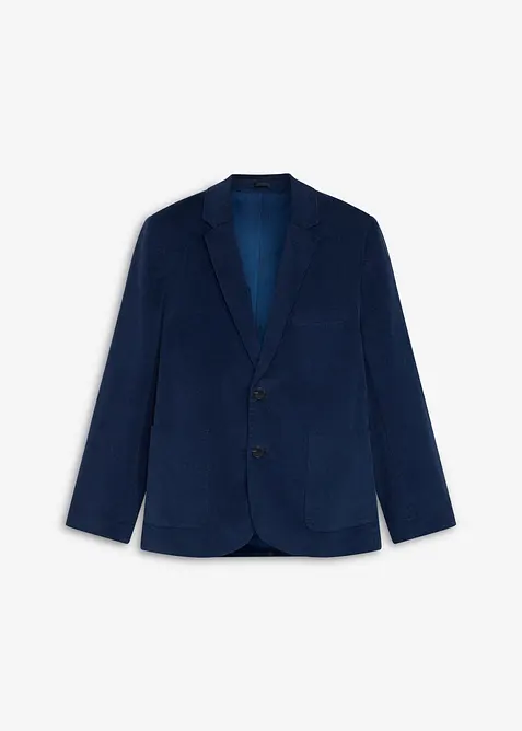 Veste de costume en velours c&ocirc;tel&eacute; extensible, Regular Fit, bonprix