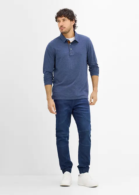 Lot de 2 polos en maille piqu&eacute;e, 100% coton, bonprix
