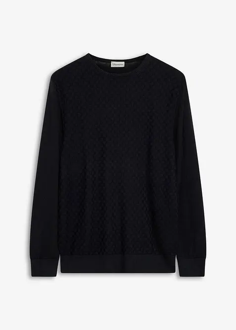 Feinstrickpullover mit edler Merinowolle, bonprix