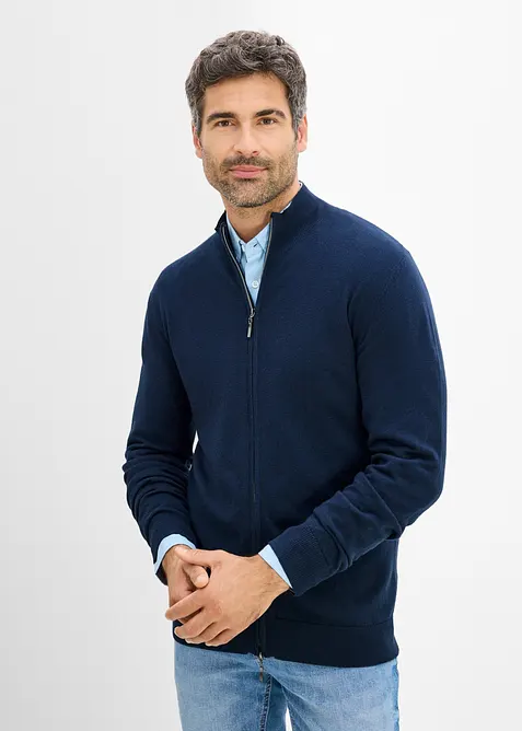 Gilet en fine maille avec laine m&eacute;rinos, bonprix