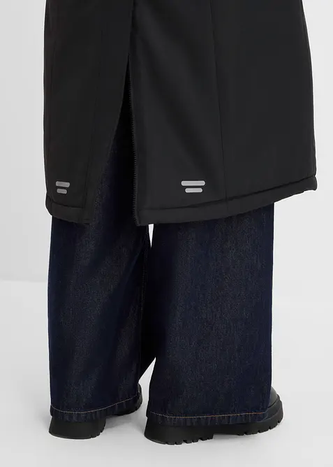 Manteau d&eacute;perlant avec empi&egrave;cement contrastant r&eacute;fl&eacute;chissant, bonprix