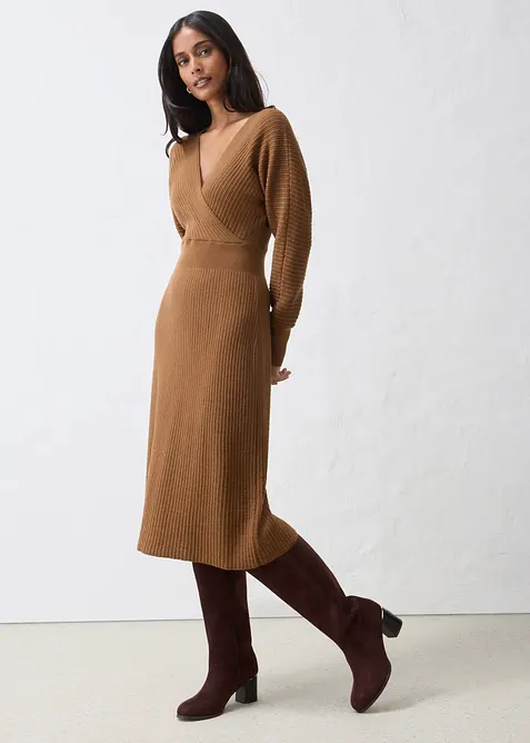Strickkleid mit weichem Woll-Mix, bonprix