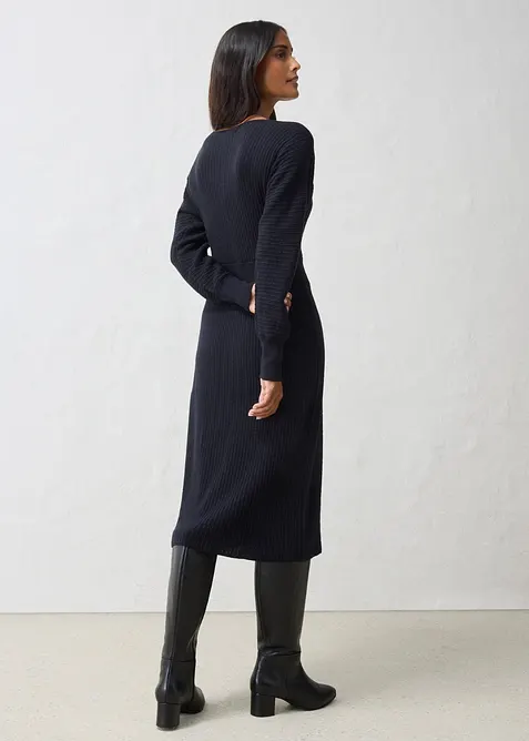 Robe en maille douce de laine m&eacute;lang&eacute;e, bonprix