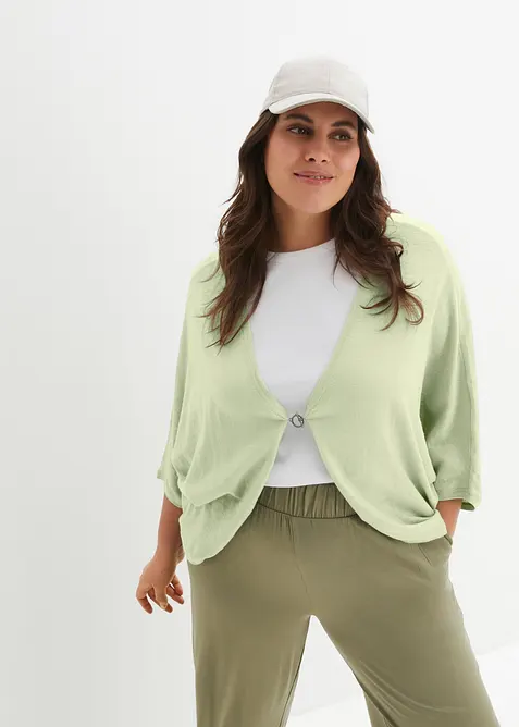 Feinstrickjacke aus reiner Baumwolle, bonprix