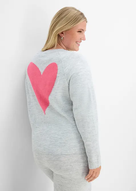Weiter Feinstrickpullover, bonprix