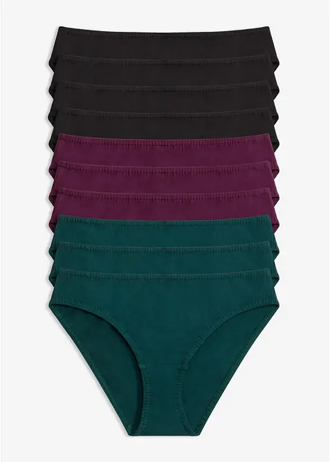 Slip mit weicher Baumwolle (10er Pack), bonprix