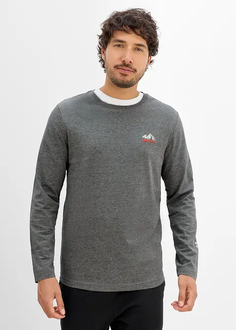 T-shirt manches longues 100% coton, bonprix