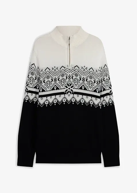 Norweger-Pullover aus reiner Baumwolle, bonprix