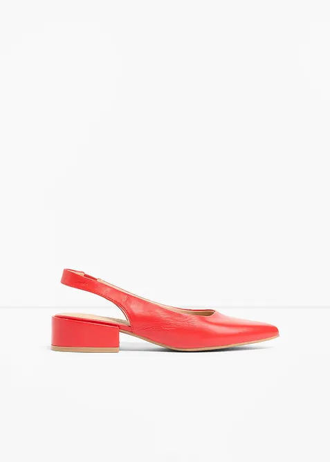 Slingpumps mit flachem Absatz, bonprix