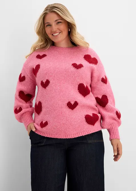 Pull en maille boxy, bonprix
