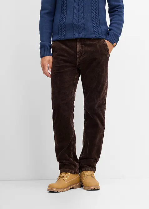 Pantalon Classic Fit en velours c&ocirc;tel&eacute;, Straight, bonprix