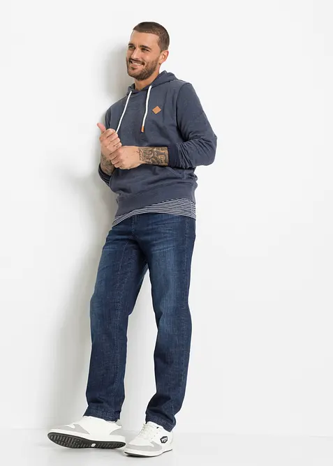 Classic-Fit-Jeans mit verst&auml;rktem Schritt, Tapered, bonprix