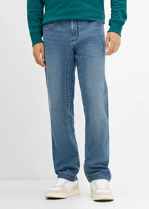 Classic-Fit-Jeans mit verst&auml;rktem Schritt, Tapered, bonprix