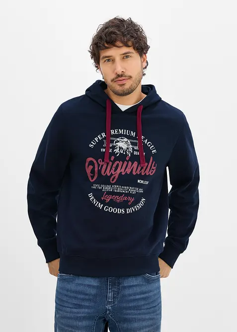 Sweat-shirt &agrave; capuche coupe confort, bonprix