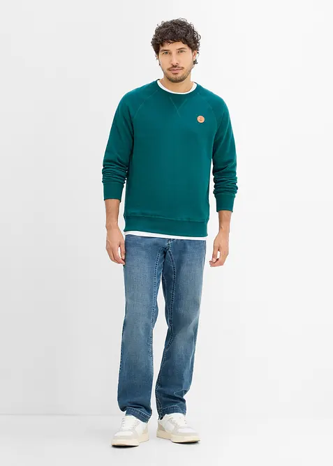 Classic-Fit-Jeans mit verst&auml;rktem Schritt, Tapered, bonprix