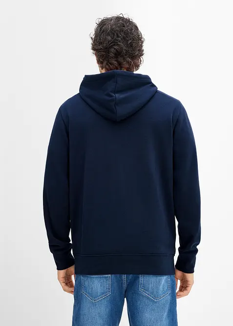 Sweat &agrave; capuche, imprim&eacute; floqu&eacute;, bonprix