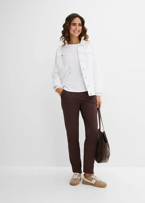 Chinohose aus elatischem Baumwoll-Mix, bonprix