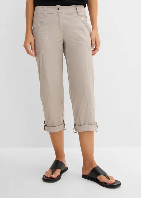 3/4-Stretch-Cargo-Hose aus Baumwoll-Mix, bonprix