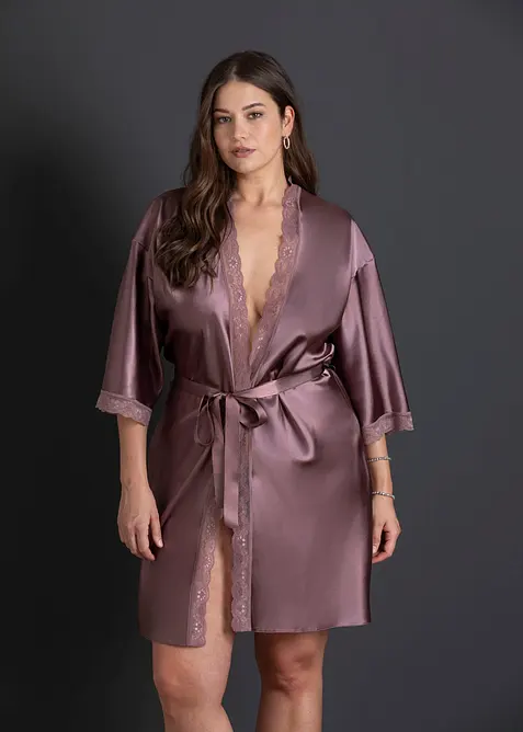 Kimono en satin, bonprix