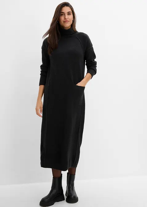 Strickkleid mit Rollkragen, bonprix