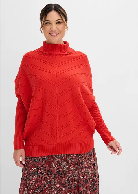 Pull col roul&eacute;, bonprix