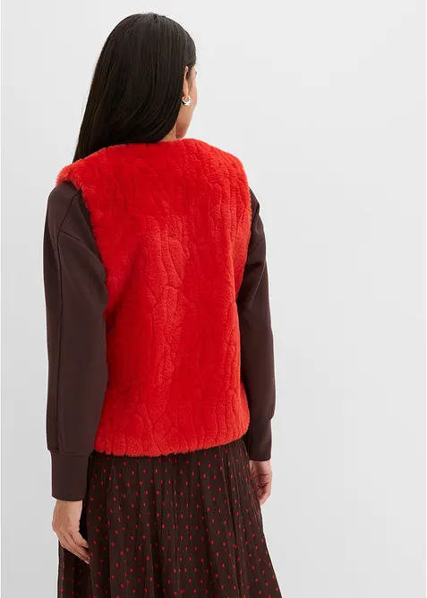 Gilet sans manches en maille peluche, bonprix