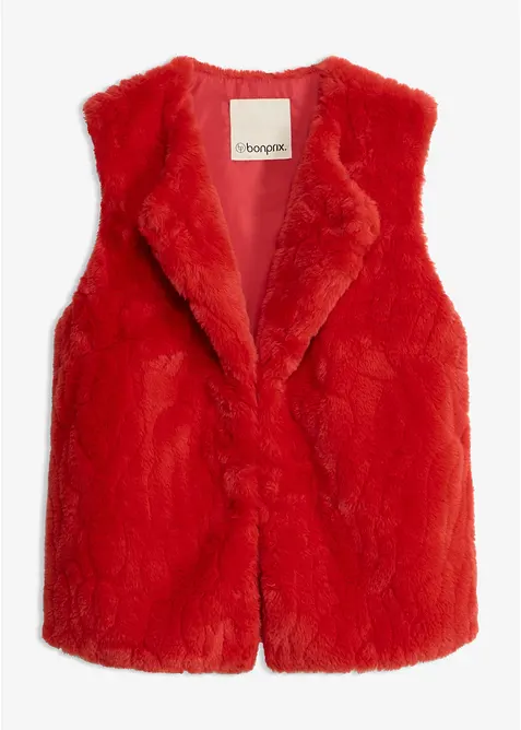 Gilet sans manches en maille peluche, bonprix