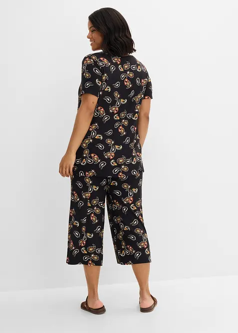 Shirt und Culotte aus flie&szlig;endem Viskose-Mix, (2-tlg. Set), bonprix