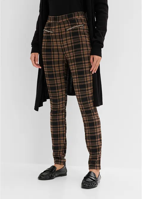 Pantalon en jersey jacquard, bonprix