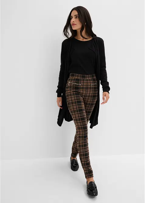 Pantalon en jersey jacquard, bonprix