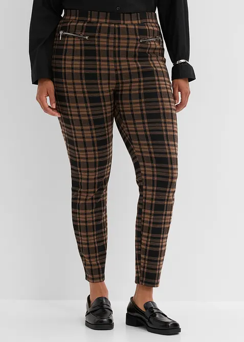 Pantalon en jersey jacquard, bonprix
