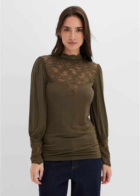 Langarmshirt aus Viskose-Mix, bonprix
