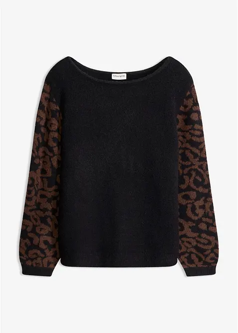 Pull en maille textur&eacute;e, bonprix
