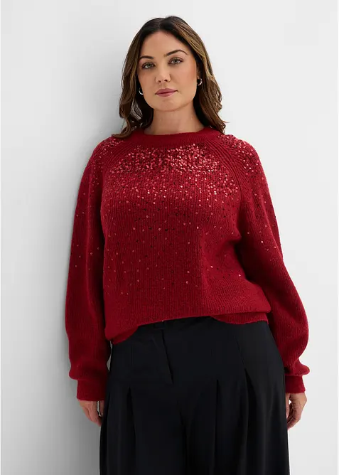 Pull &agrave; paillettes, bonprix