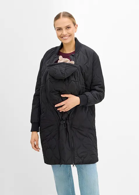 3-in-1 leicht wattierter Umstands- und Tragemantel, bonprix